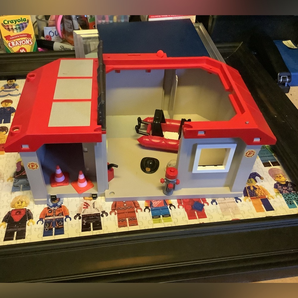 Playmobil  take along fire station PARTS. SOLD AS IS! Set is not complete